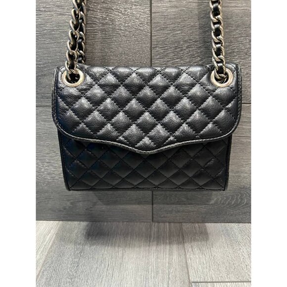 Rebecca Minkoff Handbags - Rebecca Minkoff Black Quilted Mini Affair Bag Gold Chain Crossbody B000419